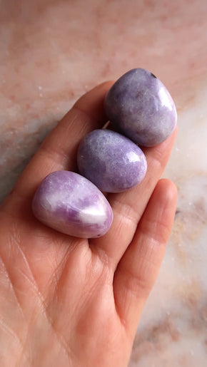 Lepidolite Tumbles