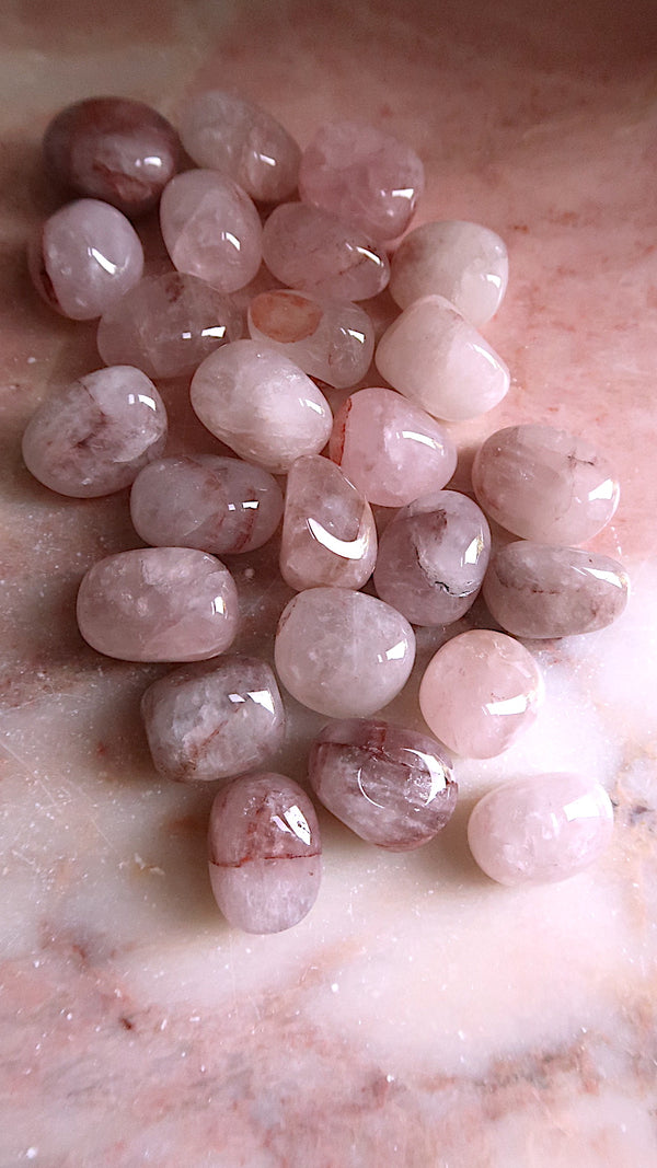 Strawberry Quartz Tumbles