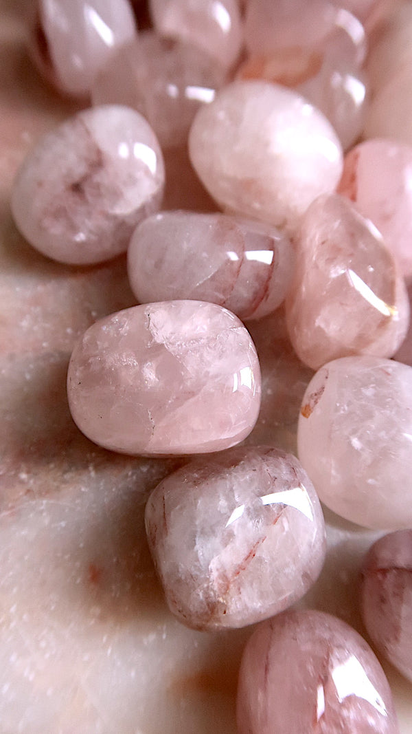 Strawberry Quartz Tumbles