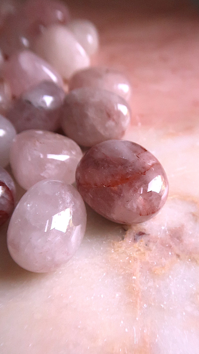 Strawberry Quartz Tumbles