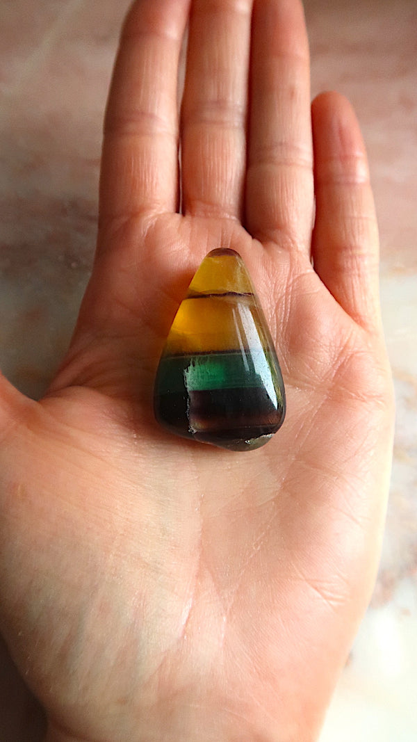 Yellow Rainbow Fluorite