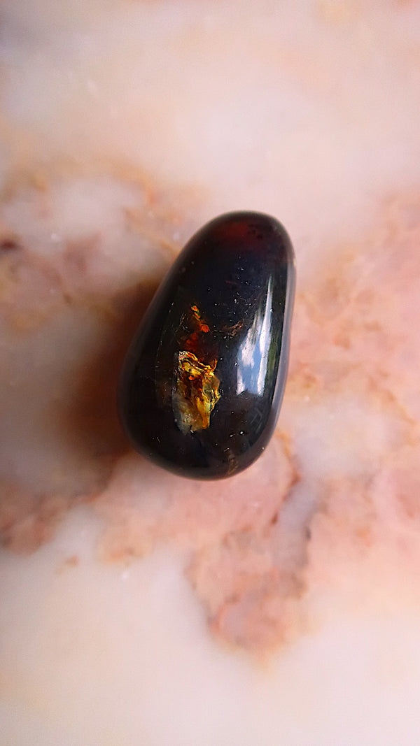 Blue Amber (contains rainbows)