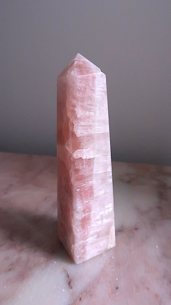 Tall Pink Calcite Point