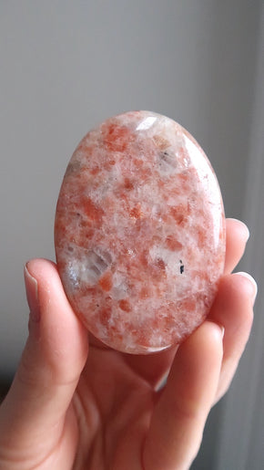 Large Sunstone Palm Stone