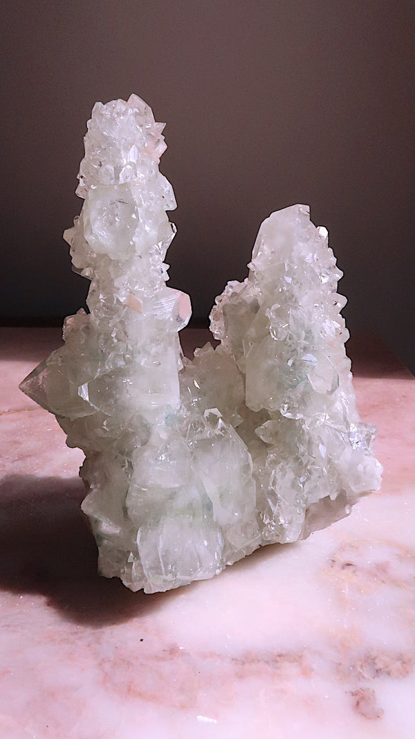 Special: Large Green Apophyllite Stalagmite