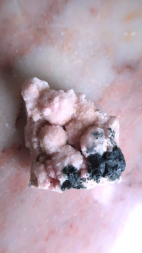 Pink Rhodochrosite Cluster