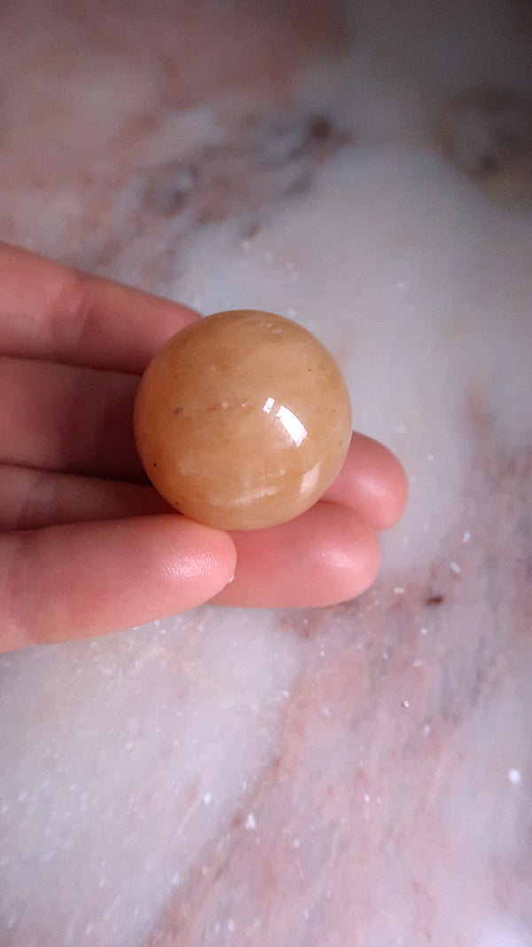 Small Peach Aventurine Sphere