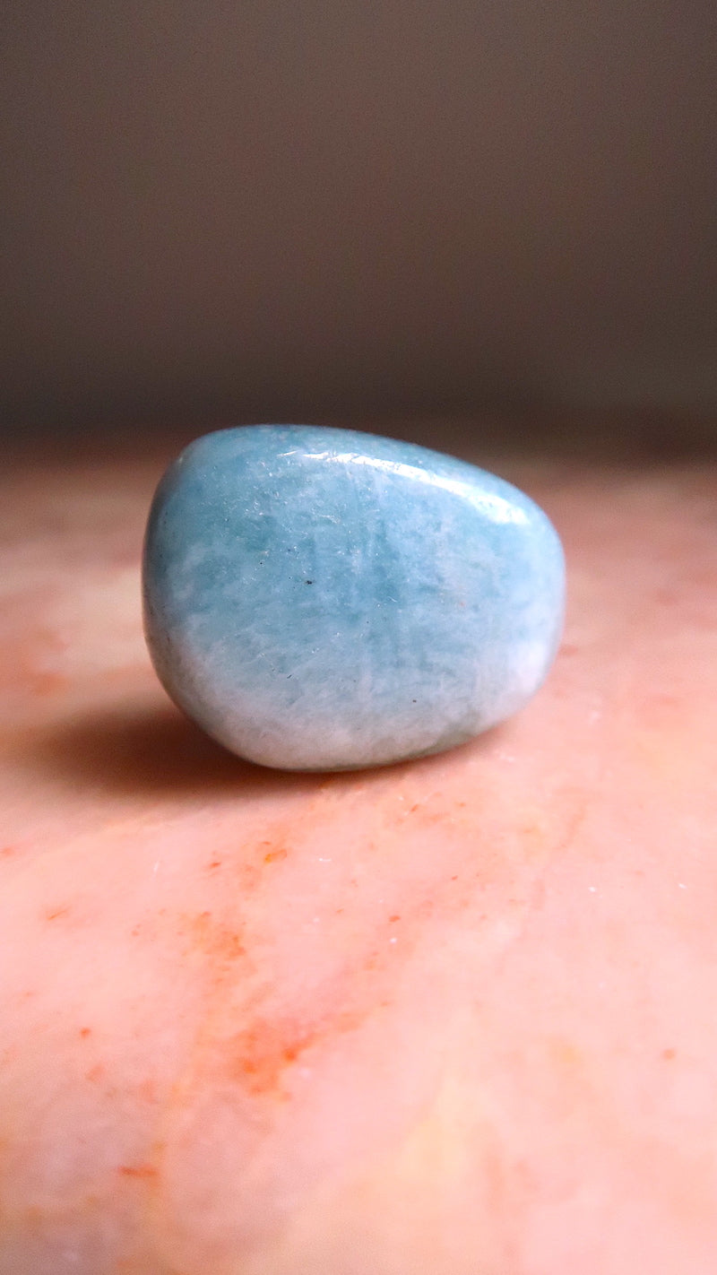 Blue Aquamarine Pocket Stone