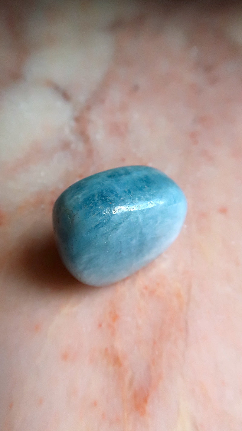Blue Aquamarine Pocket Stone