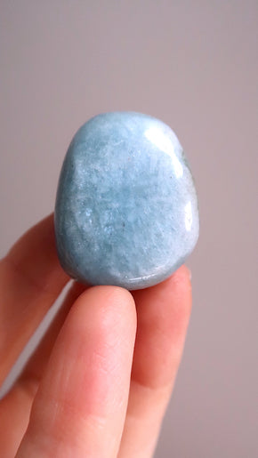 Blue Aquamarine Pocket Stone
