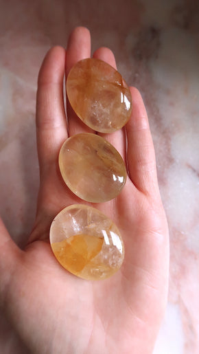 Golden Healer Palm Stone