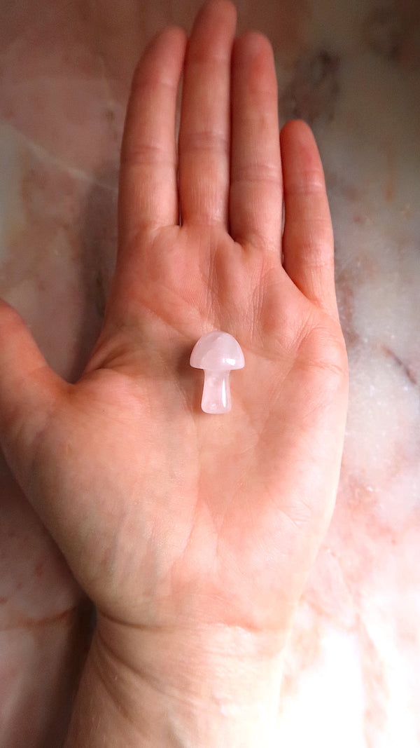 Rose Quartz Mushrrom