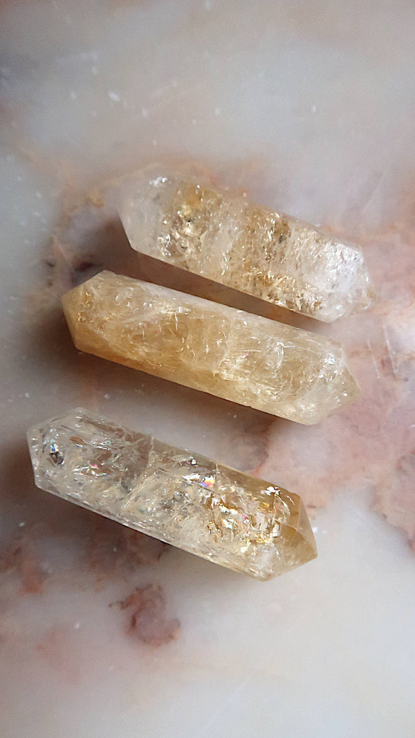Citrine Double Terminated Wands