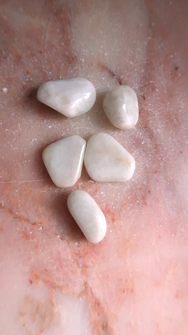 White Jade Tumbles