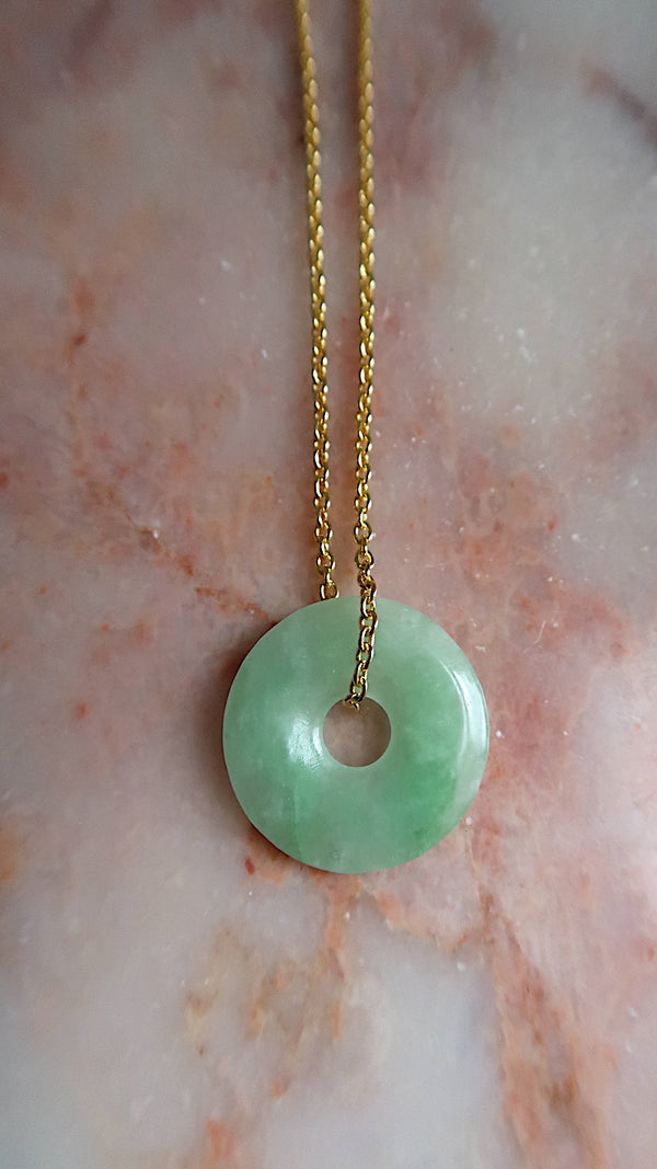 Vibrant Green Jade Necklace