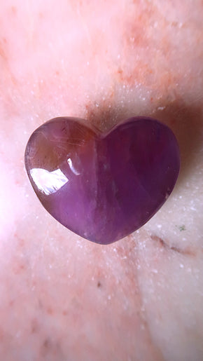 Natural Ametrine Heart