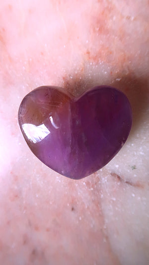Natural Ametrine Heart