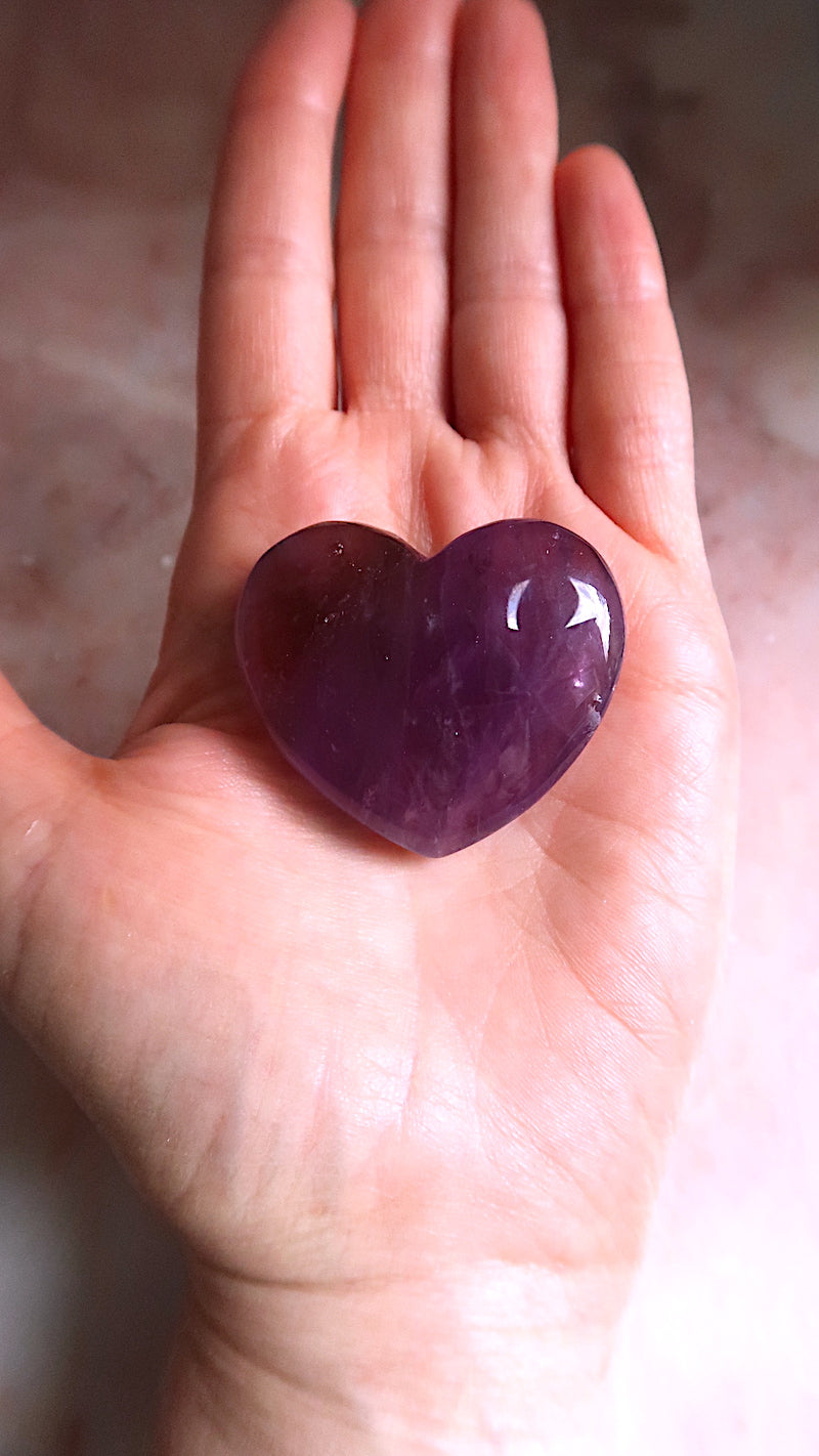 Natural Ametrine Heart