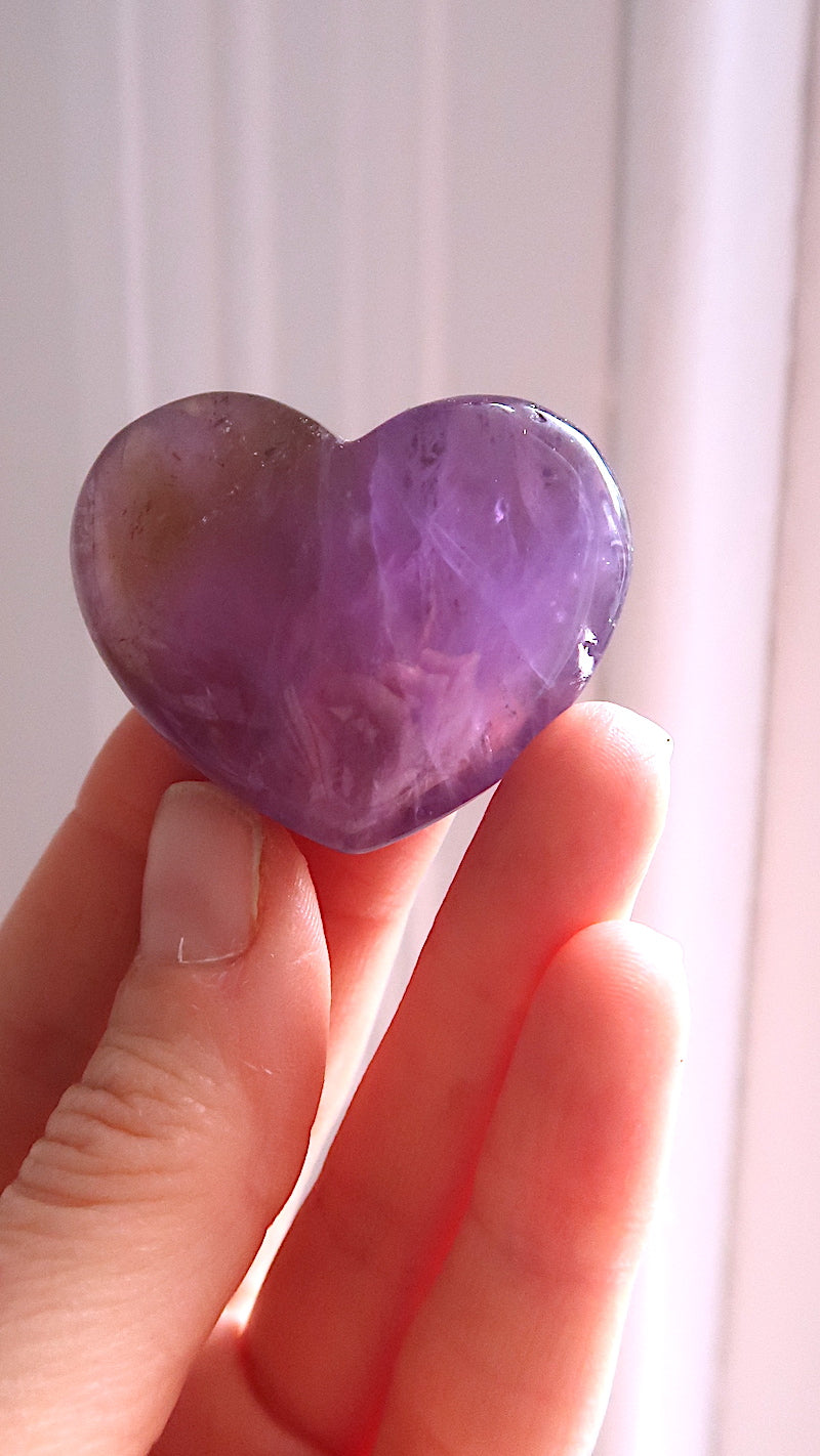 Natural Ametrine Heart