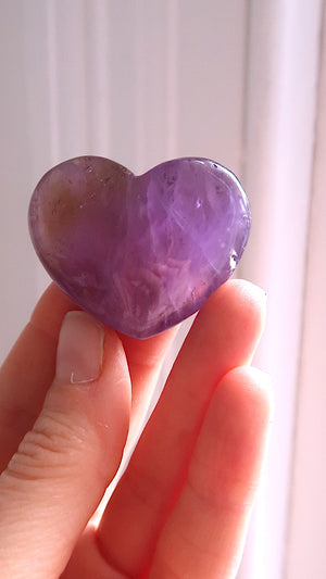 Natural Ametrine Heart