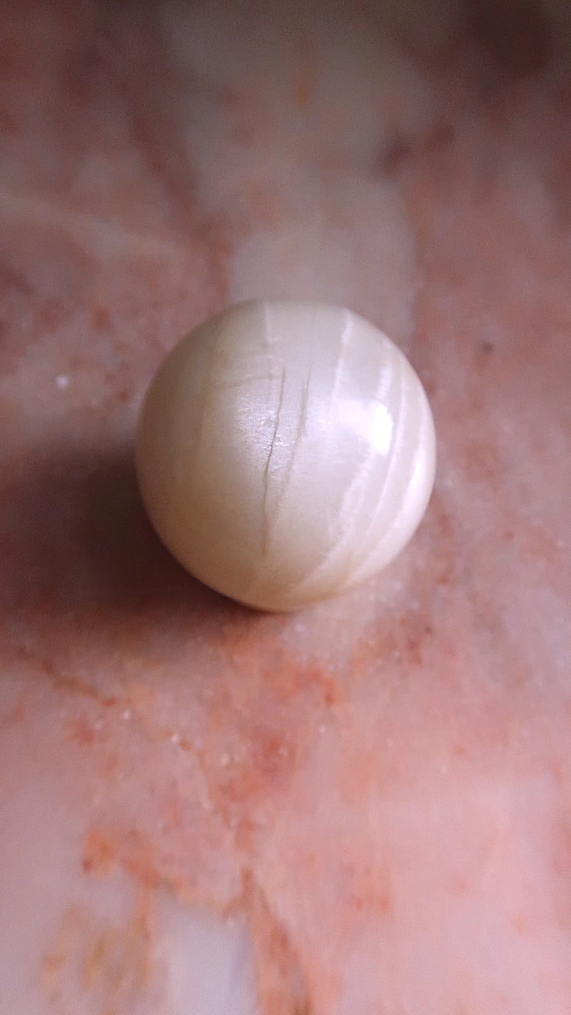 White Moonstone Sphere