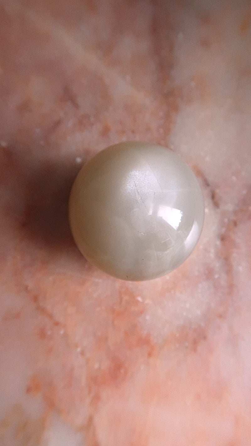 White Moonstone Sphere