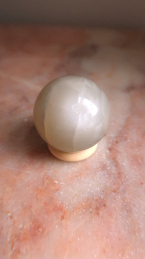 White Moonstone Sphere
