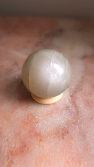 White Moonstone Sphere