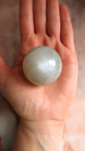 White Moonstone Sphere