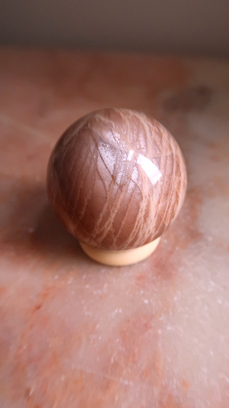 Pink Moonstone Sphere