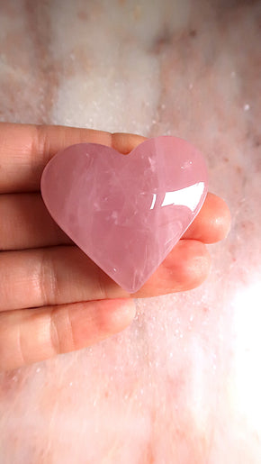 Rose Quartz Heart