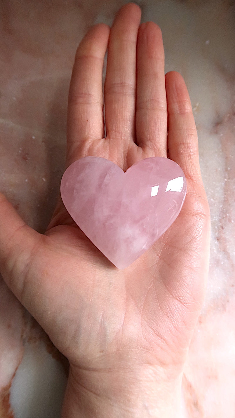 Rose Quartz Heart