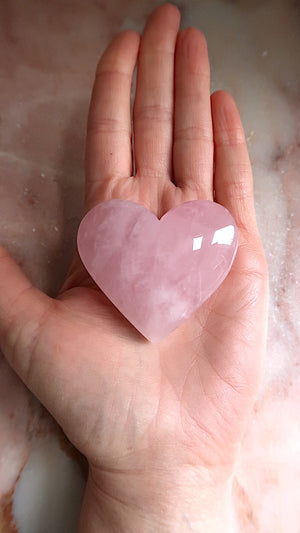 Rose Quartz Heart