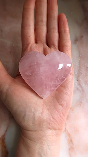 Rose Quartz Heart