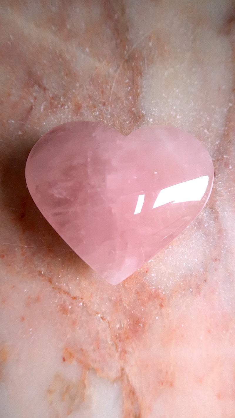 Rose Quartz Heart