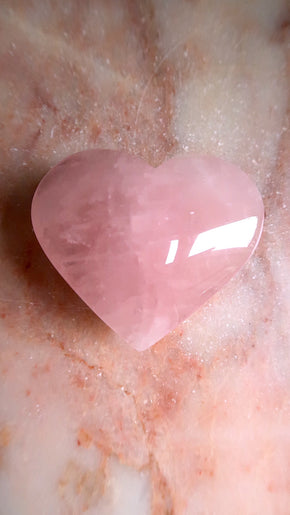 Rose Quartz Heart