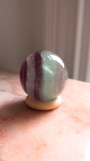 Rainbow Fluorite Sphere