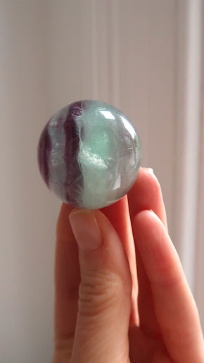 Rainbow Fluorite Sphere