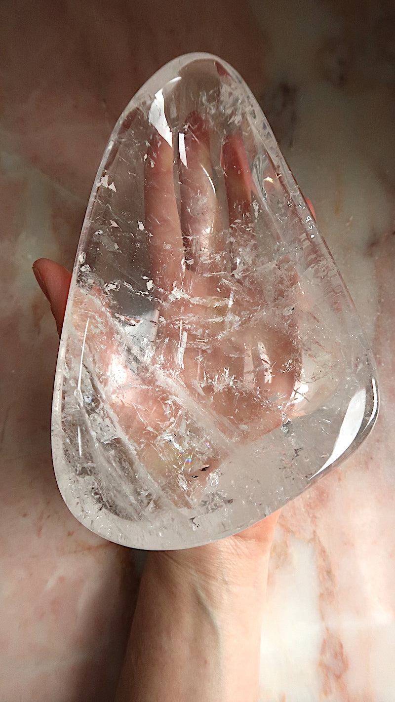 Large Clear Quartz Bowl