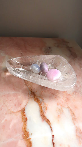 Large Clear Quartz Bowl