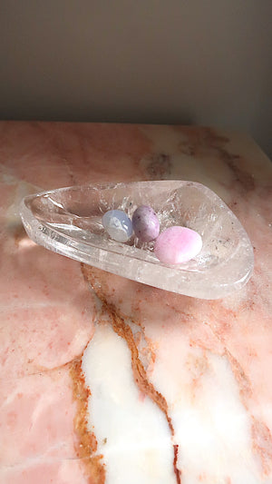 Large Clear Quartz Bowl