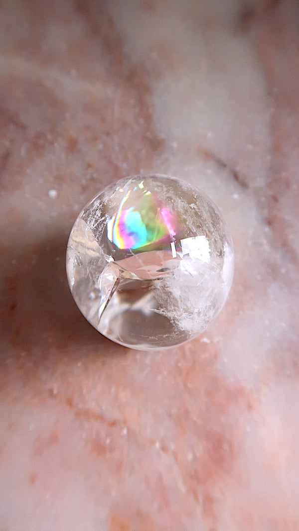 Clear Quartz Sphere (Rainbows)
