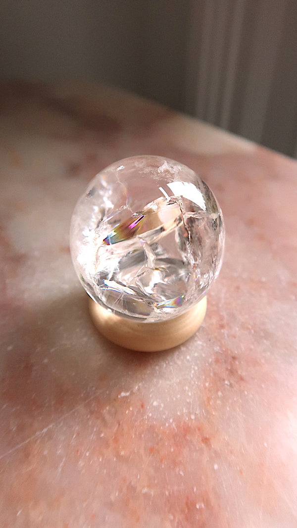 Clear Quartz Sphere (Rainbows)