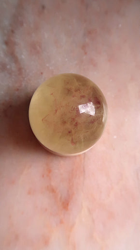 Yellow Fluorite Sphere