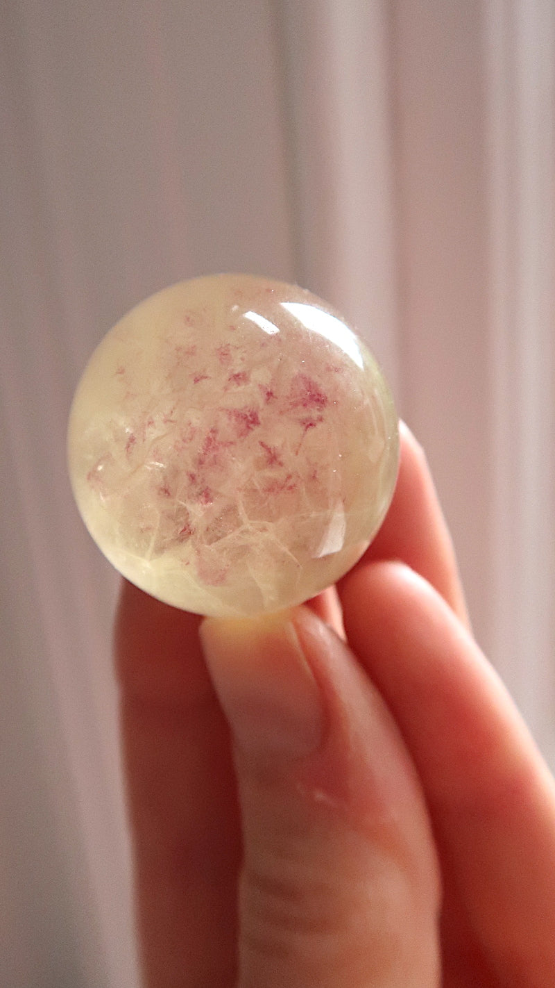 Yellow Fluorite Sphere