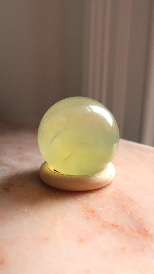 Lime Green Fluorite Sphere