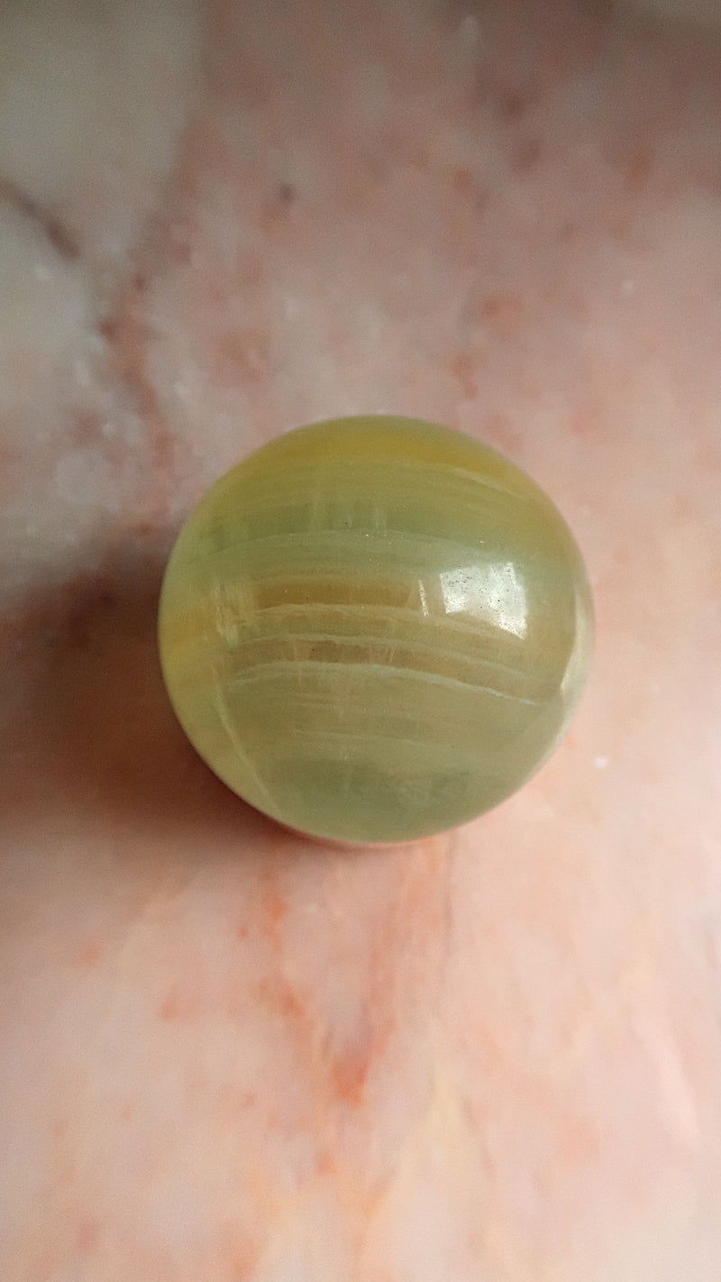 Lime Green Fluorite Sphere