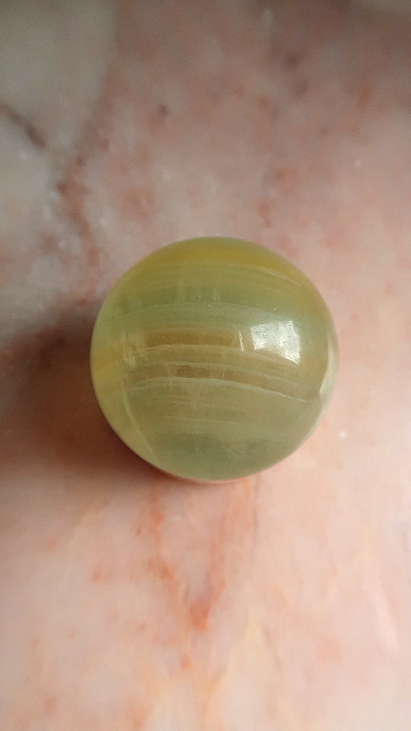 Lime Green Fluorite Sphere