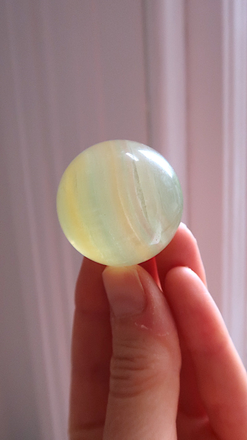 Lime Green Fluorite Sphere
