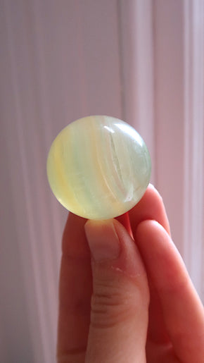 Lime Green Fluorite Sphere